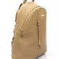 Beige Polyethylene Women Backpack