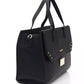 Black Polyethylene Women Handbag