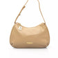 Beige Polyethylene Women Shoulder Bag