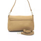 Beige Polyethylene Women Shoulder Bag