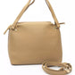 Beige Polyethylene Women Shoulder Bag
