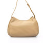 Beige Polyethylene Women Shoulder Bag