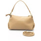 Beige Polyethylene Women Handbag