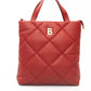 Red Polyethylene Women Shoulder Bag