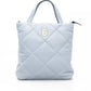 Light Blue Polyethylene Women Shoulder Bag