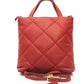 Red Polyethylene Women Shoulder Bag