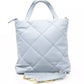 Light Blue Polyethylene Women Shoulder Bag