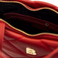 Red Polyethylene Women Shoulder Bag