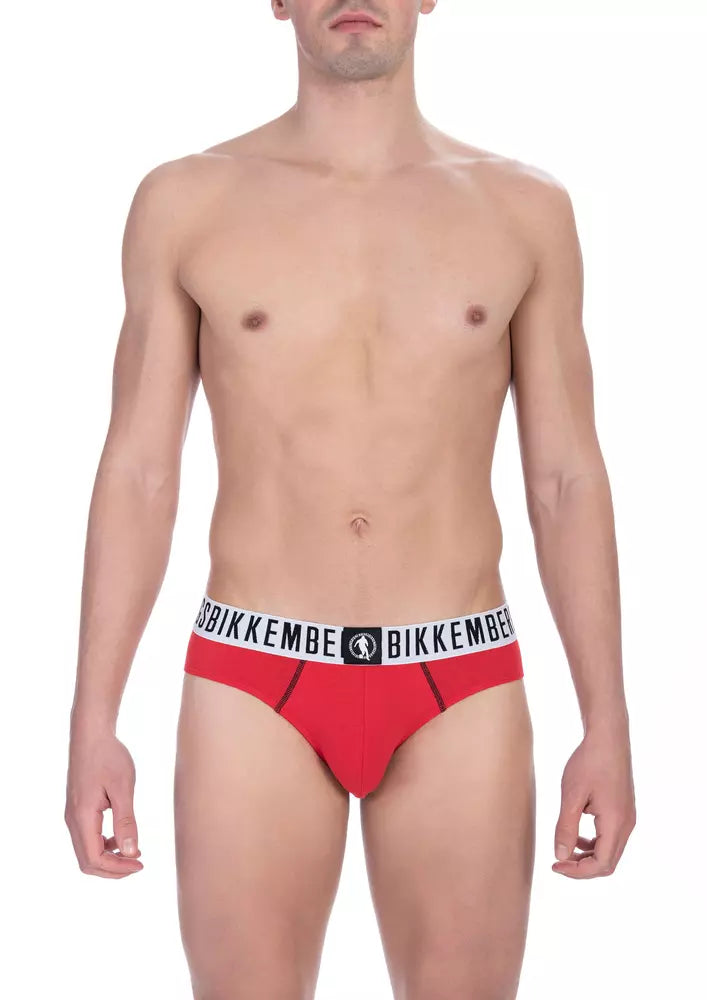 Red Cotton Men Brief