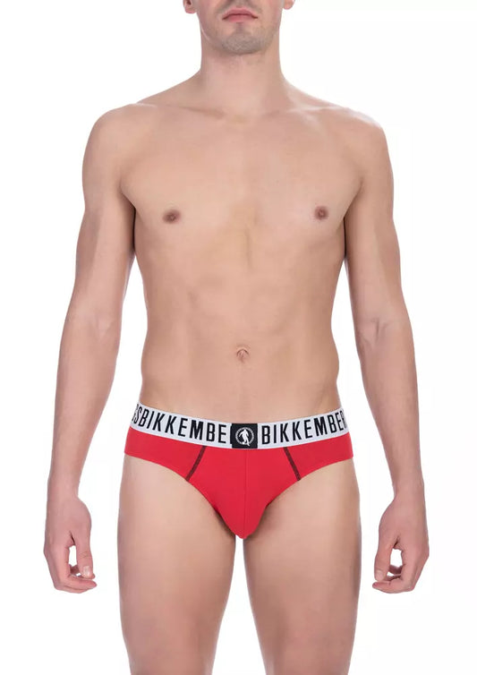 Red Cotton Men Brief