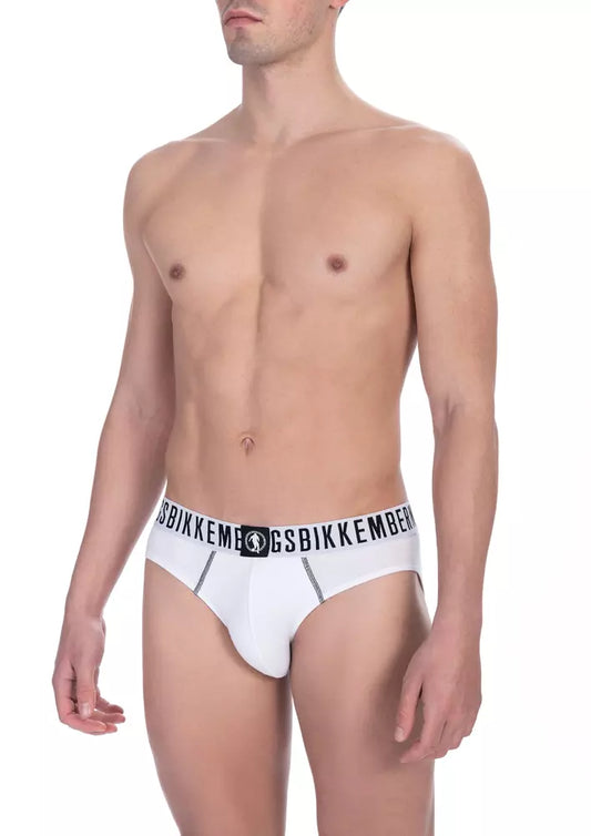 White Cotton Men Brief