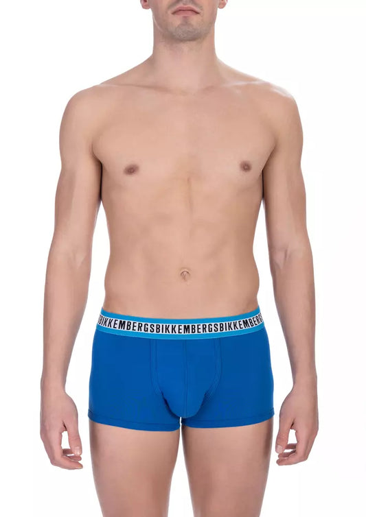 Blue Cotton Men Trunk