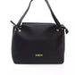 Black Polyethylene Women Shoulder Bag