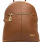 Brown Polyethylene Women Backpack