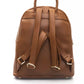 Brown Polyethylene Women Backpack