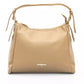 Beige Polyethylene Women Handbag