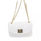 White Polyethylene Women Shoulder Bag