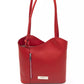 Red Leather Women Shoulder Bag