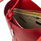 Red Leather Women Shoulder Bag