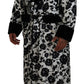 Elegant Floral Silk Blend Robe