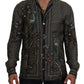 Elegant Ostrich Print Silk Shirt
