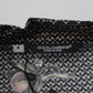 Elegant Ostrich Print Silk Shirt
