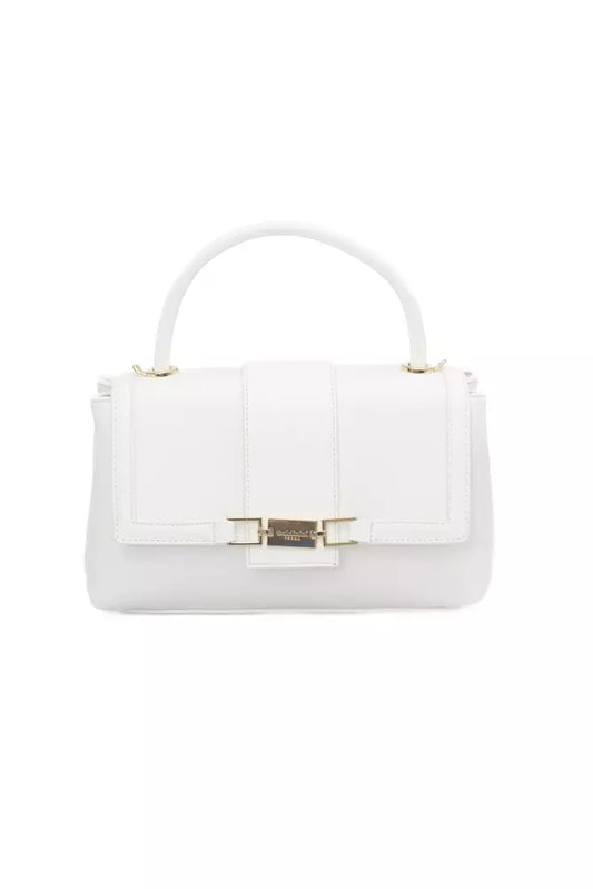 White Polyethylene Women Handbag