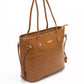 Brown Polyethylene Women Shoulder Bag
