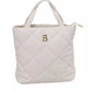 Beige Polyethylene Women Shoulder Bag