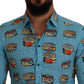 Elegant Light Blue Casual Shirt