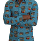 Elegant Light Blue Casual Shirt