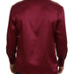 Elegant Silk Pajama Top in Bordeaux