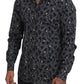 Elegant Black Printed Cotton Shirt