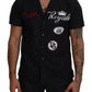 Elegant Casual Black Cotton Shirt
