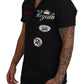 Elegant Casual Black Cotton Shirt