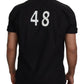 Elegant Casual Black Cotton Shirt