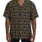 Multicolor Viscose Short Sleeve Shirt