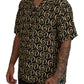 Multicolor Viscose Short Sleeve Shirt