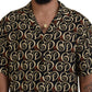 Multicolor Viscose Short Sleeve Shirt
