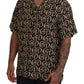 Multicolor Viscose Short Sleeve Shirt