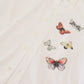 Elegant Butterfly Print Dress Shirt