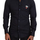 Elegant Black Formal Long Sleeve Shirt