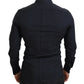 Elegant Black Formal Long Sleeve Shirt