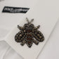 Elegant Embellished White Cotton Shirt