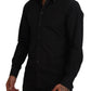Elegant Black Formal Cotton Shirt