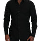 Elegant Black Formal Cotton Shirt