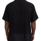Elegant Silk Black Casual Shirt
