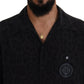 Elegant Silk Black Casual Shirt