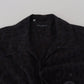 Elegant Silk Black Casual Shirt