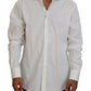 Elegant White Gold-Embellished Shirt
